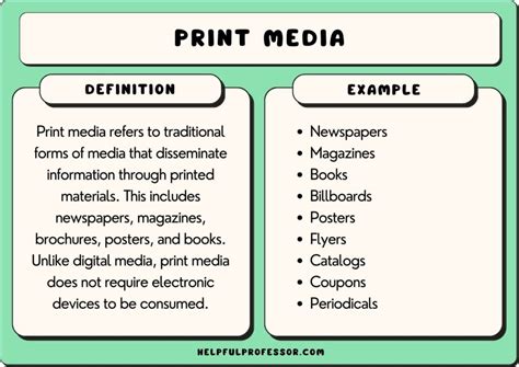 what does print media include and how has it influenced the digital age?